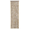 Vidaxl Fly Curtain 56x200 cm Chenille marrone scuro e beige