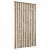 Vidaxl Fly Curtain 100x200 cm Chenille marrone scuro e beige