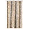 Vidaxl Fly Curtain 100x200 cm Chenille marrone scuro e beige