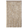 Vidaxl Fly Curtain 100x220 cm Chenille marrone scuro e beige