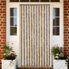 Vidaxl Fly Curtain 100x220 cm Chenille marrone scuro e beige