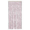 Vidaxl Fly Curtain 90x220 cm Chenille argento grigio e rosa
