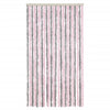 Vidaxl Fly Curtain 100x220 cm Chenille argento grigio e rosa