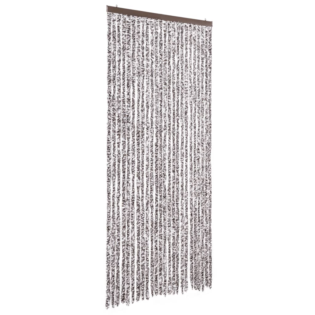 Vidaxl Fly Curtain 100x230 cm Chenille Brown e Beige