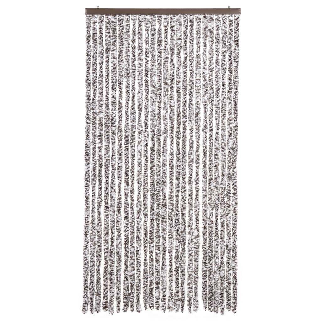 Vidaxl Fly Curtain 100x230 cm Chenille Brown e Beige