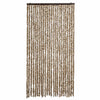 Vidaxl Fly Curtain 100x200 cm Chenille beige e Brown