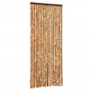 Vidaxl Fly Curtain 56x200 cm Chenille ocra e bianco