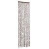 Vidaxl Fly Curtain 56x200 cm Chenille Taupe e White