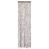 Vidaxl Fly Curtain 56x200 cm Chenille Taupe e White