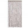 Vidaxl Fly Curtain 100x200 cm Chenille Taupe e White