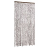 Vidaxl Fly Curtain 100x230 cm Chenille Taupe e White