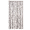 Vidaxl Fly Curtain 100x230 cm Chenille Taupe e White