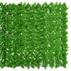 Schermo del balcone Vidaxl con foglie verdi 300x150 cm