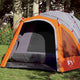 Vidaxl Dome Tenda 3 persone Rilascio veloce grigio e arancione