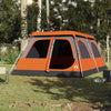 Vidaxl Dome Tenda Release di 8 persone Grey and Orange