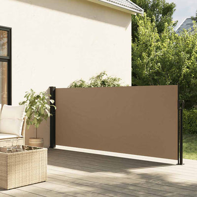 Vidaxl windscherm uittrekbaar 117x300 cm taupe