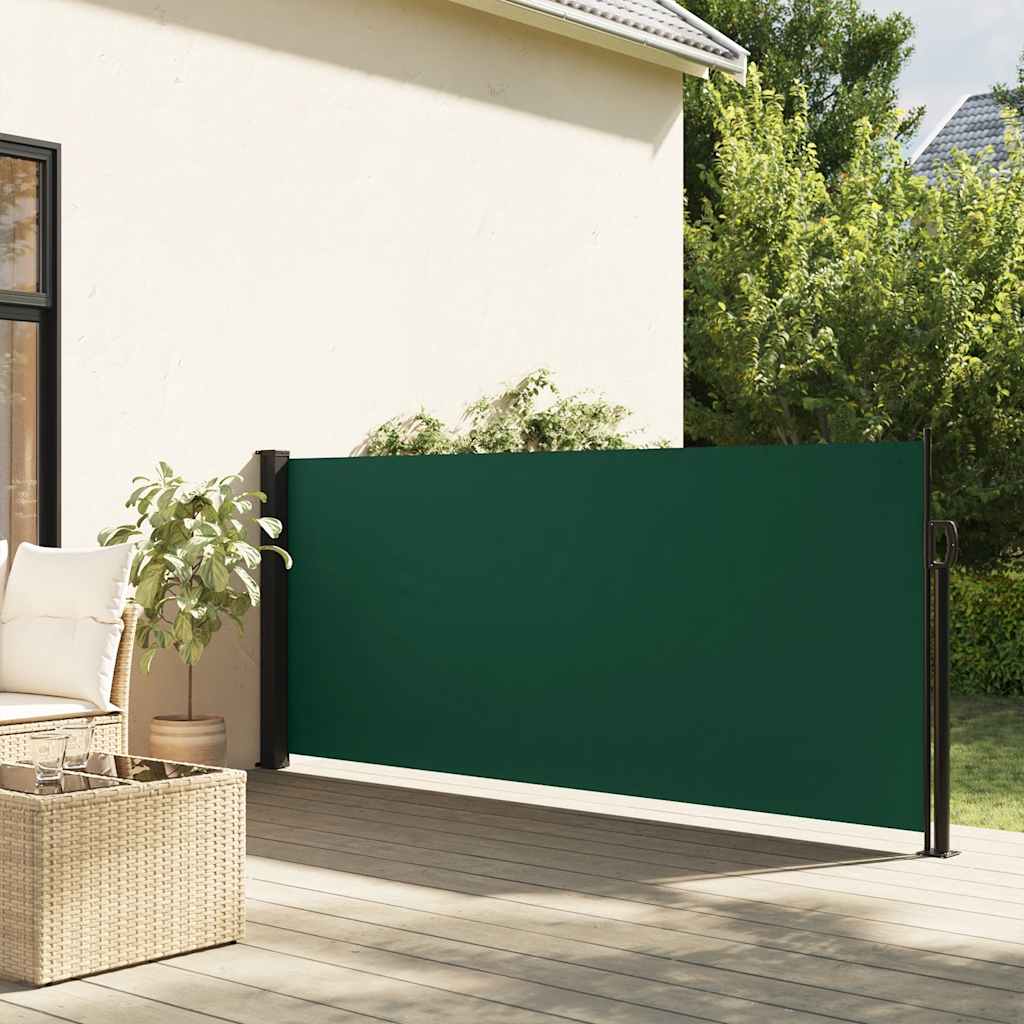 Vidaxx cortavientos extensible 117x300 cm verde oscuro