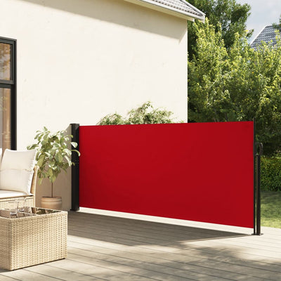 Vidaxl windscherm uittrekbaar 140x300 cm rood