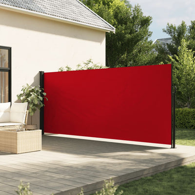 Vidaxl windscherm uittrekbaar 160x300 cm rood