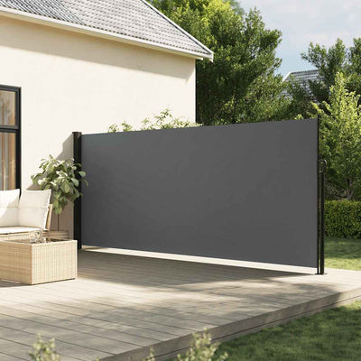 Vidaxl windscherm uittrekbaar 160x300 cm antracietkleurig