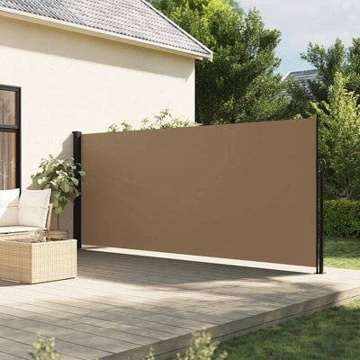 Vidaxl windscherm uittrekbaar 180x300 cm taupe