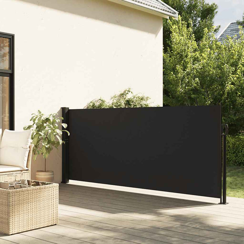 Parabrisas Vidaxl extensible 100x500 cm negro