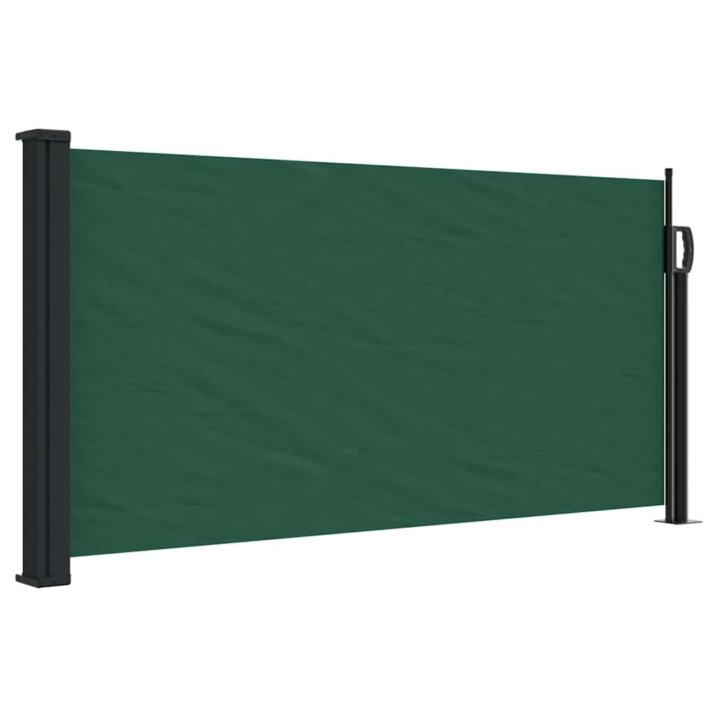 Paravento estensibile Vidaxx 100x500 cm verde scuro