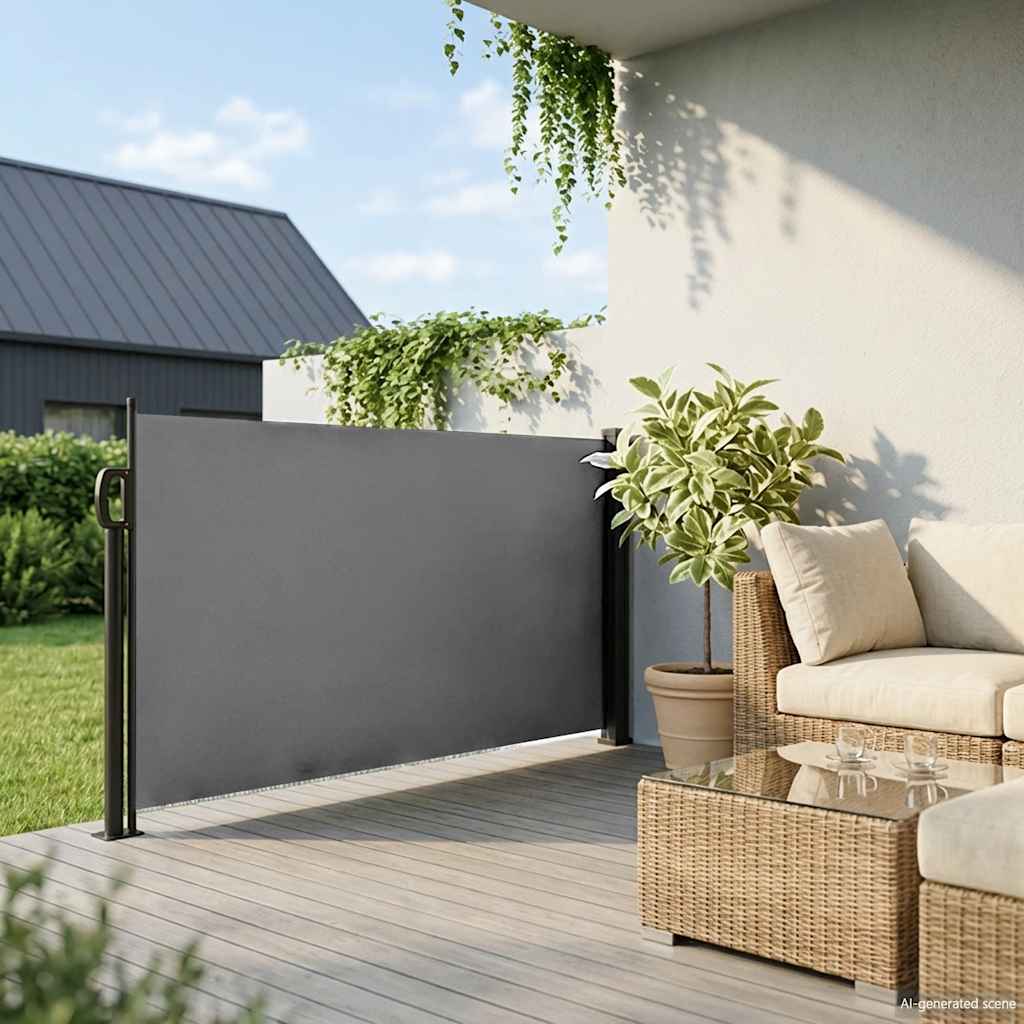 VIDAXL Parature estendibile 120x500 cm antracite