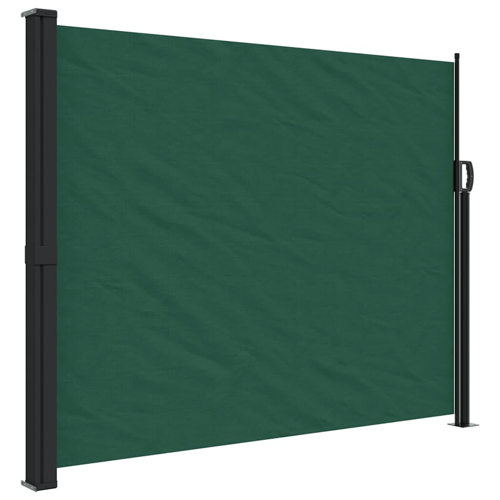 Paravento estensibile Vidaxx 160x500 cm verde scuro
