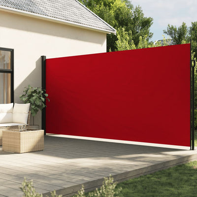 Vidaxl windscherm uittrekbaar 220x500 cm rood