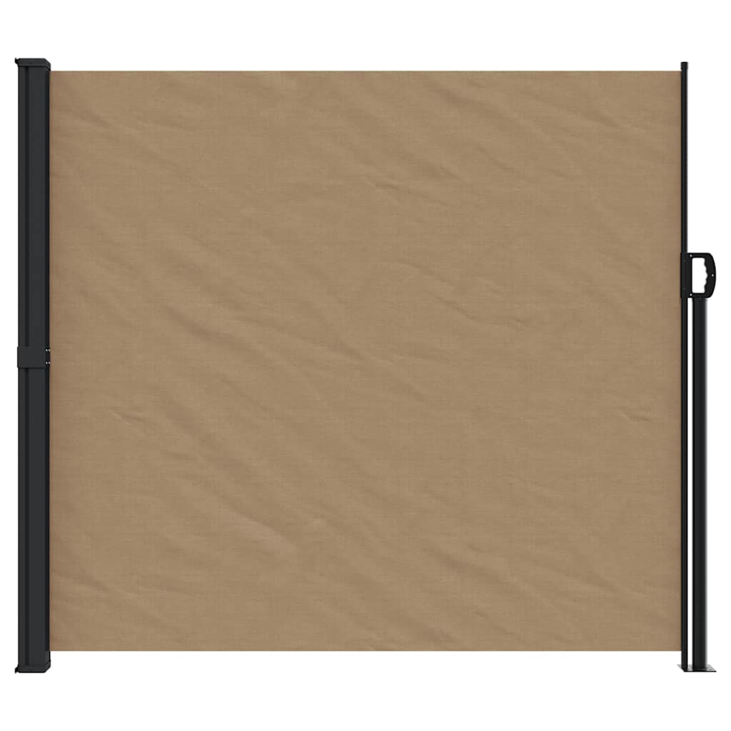 Vidaxl windscherm uittrekbaar 180x600 cm taupe