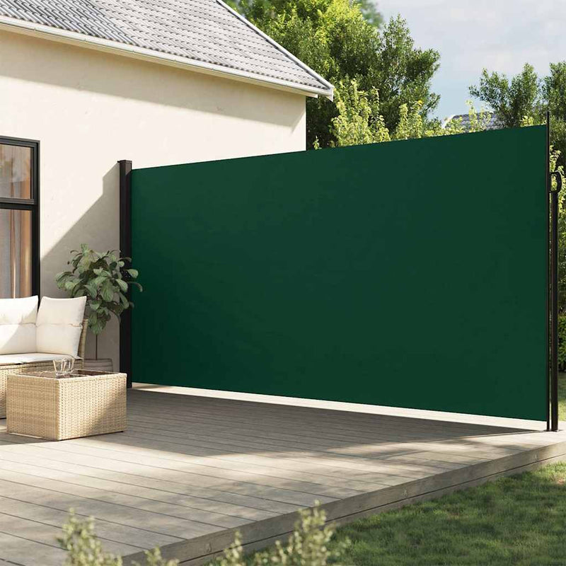Paravento estensibile Vidaxx 220x600 cm verde scuro