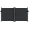 VIDAXL Parature estendibile 120x600 cm nero
