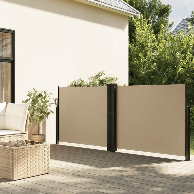Parabrisas Vidaxl extensible a 100x1000 cm beige