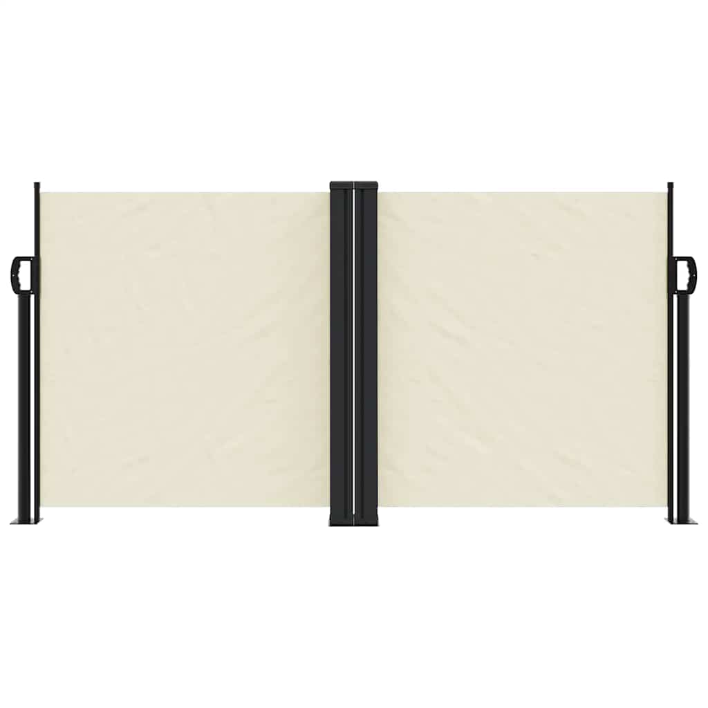 Vidaxl windscherm uittrekbaar 120x1000 cm crème