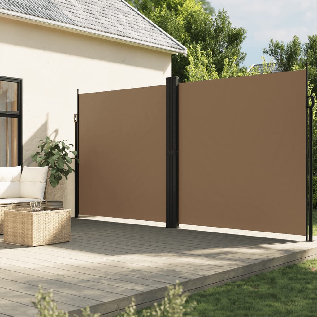 Vidaxl windscherm uittrekbaar 200x1000 cm taupe