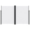 Vidaxl windscherm uittrekbaar 220x1000 cm wit