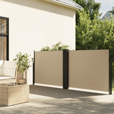 Parabrisas Vidaxl extensible 120x1200 cm beige