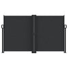 VIDAXL Parature estendibile 140x1200 cm nero