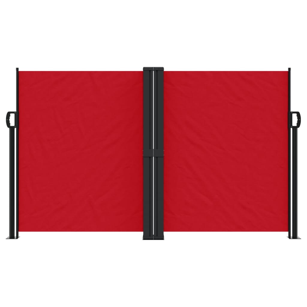 Vidaxl windscherm uittrekbaar 140x1200 cm rood