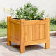 Jardinera vidaxx con forro 31x31x30 cm madera maciza de acacia