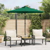 Parasol Vidaxl con poste de acero 225x225x212 cm verde
