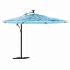Parasol Vidaxl con poste de acero 269x269x235 cm azul