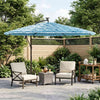 Parasol Vidaxl con poste de acero 269x269x235 cm azul
