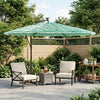 Parasol Vidaxl con poste de acero 269x269x235 cm verde