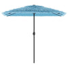 Parasol Vidaxl con poste de acero 248x248x248 cm azul