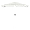 Parasol Vidaxl con poste de acero 248x248x248 cm blanco