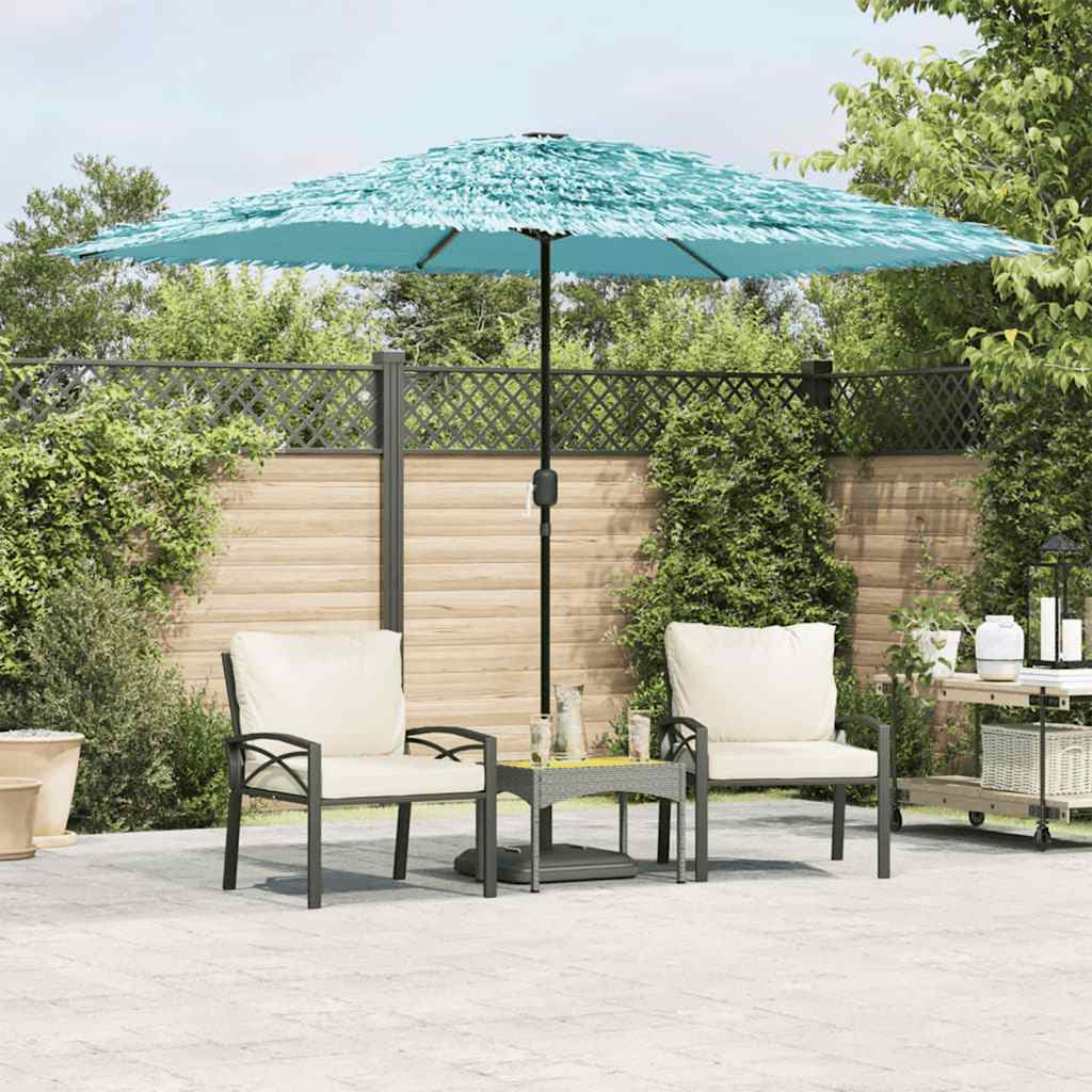 Parasol Vidaxl con poste de acero 300x200x250 cm azul