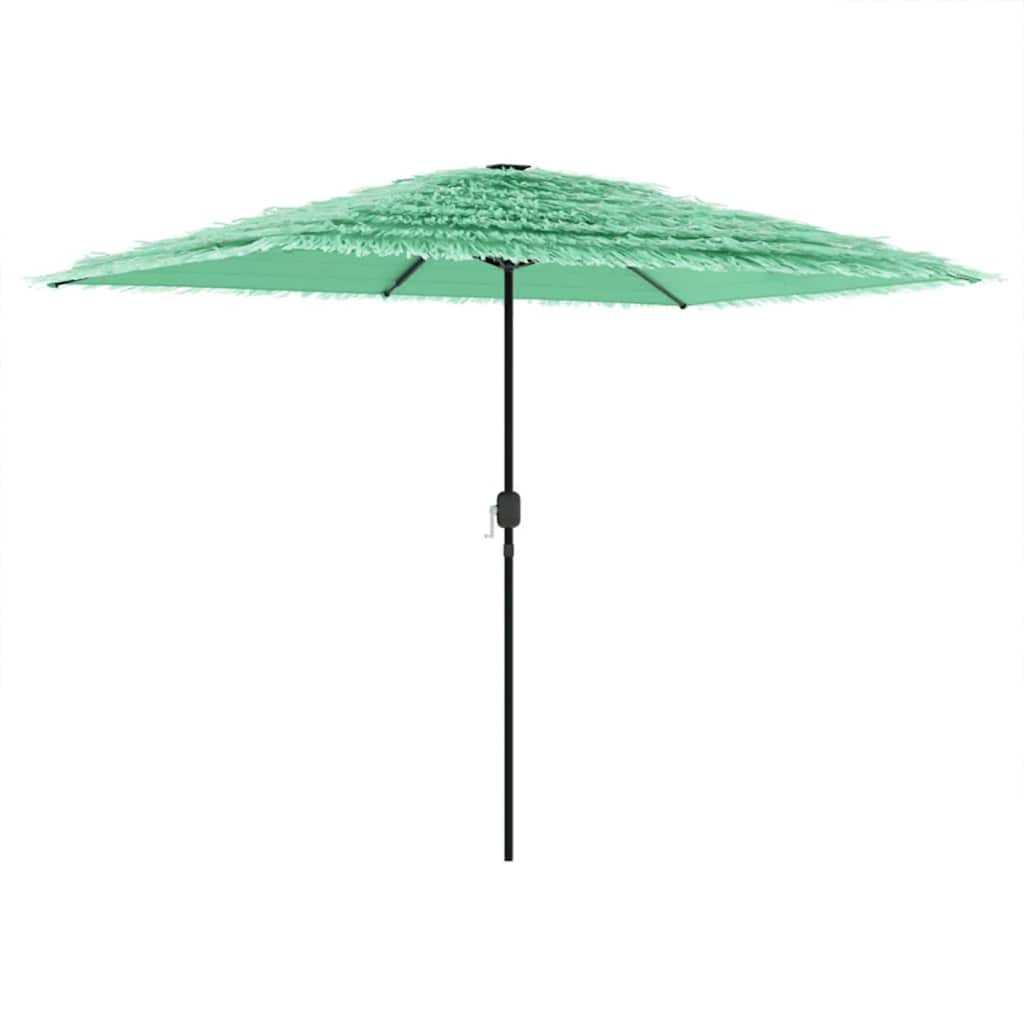 Parasol Vidaxl con poste de acero 300x200x250 cm verde