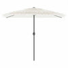 Parasol Vidaxl con poste de acero 300x200x250 cm blanco
